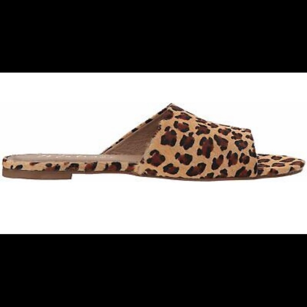 Matisse Lira Calf Hair Leopard Animal Print Slip on Sandal - Picture 2 of 13